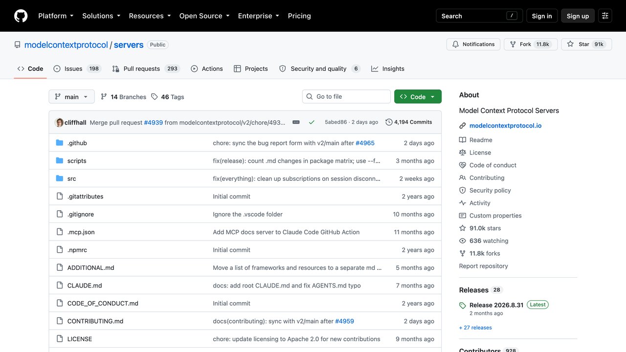 Repositorio oficial de servidores MCP para conectar la IA a tus notas y herramientas