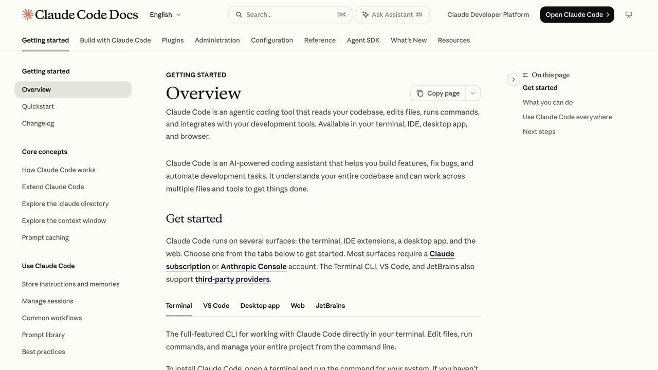 Documentación oficial de Claude Code