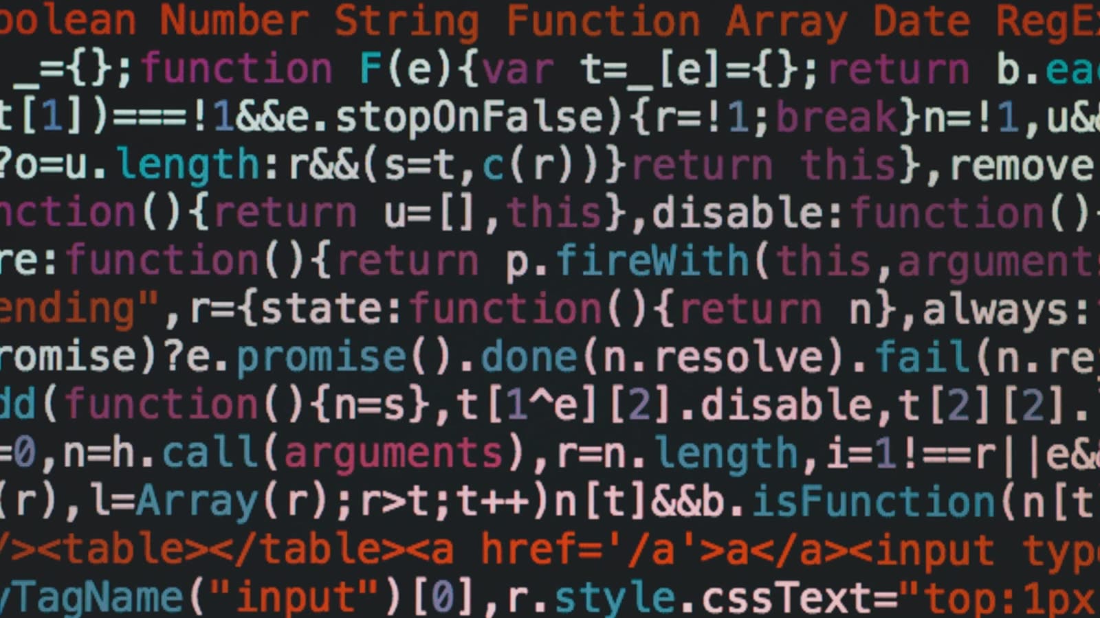 Código informático en una pantalla (imagen de archivo)